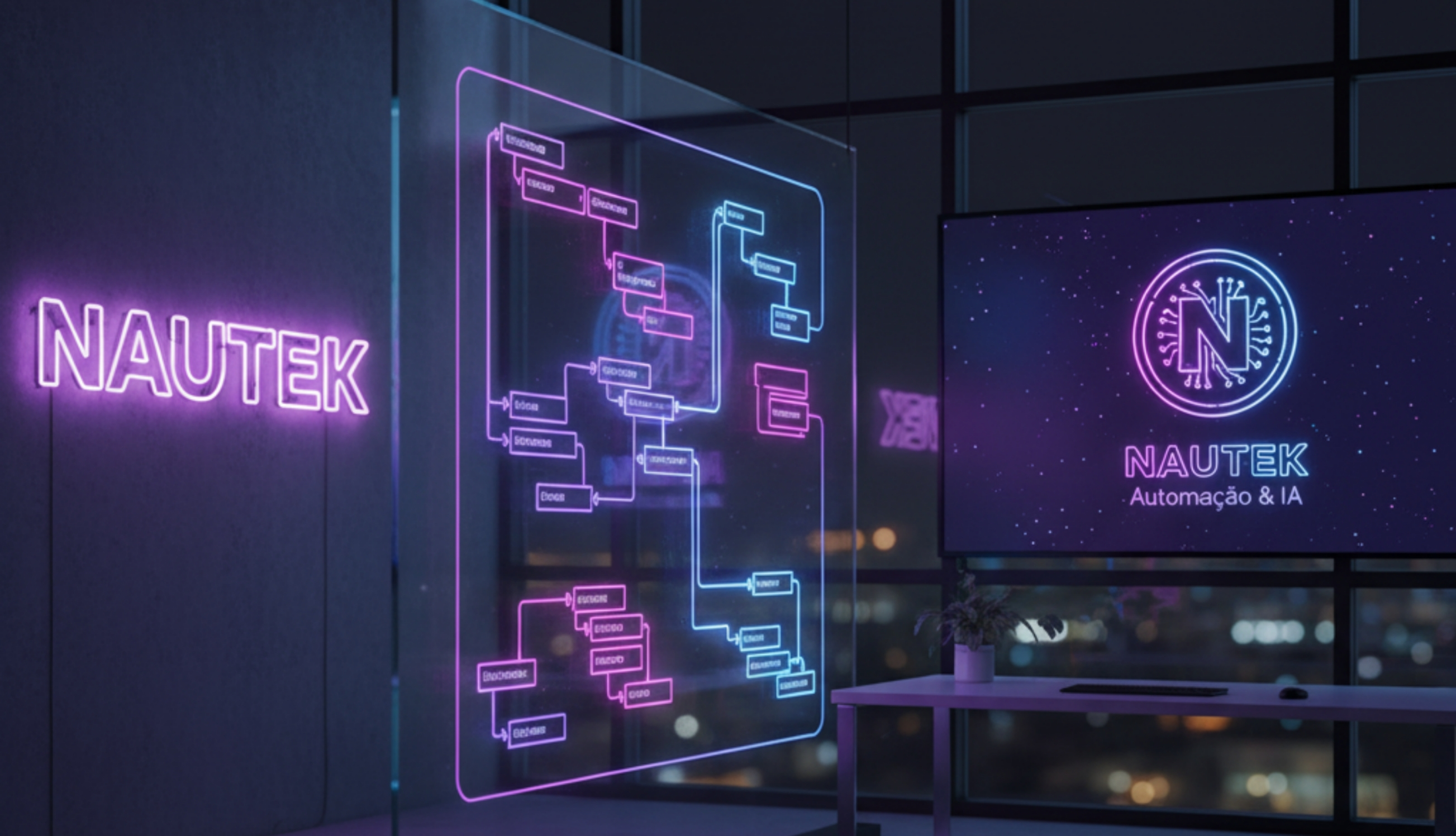 CEO Lucas Silva da Nautek trabalhando em automações